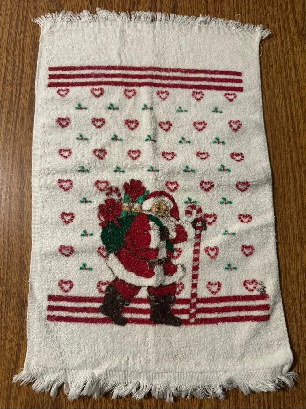 Vintage Christmas Hand Towel